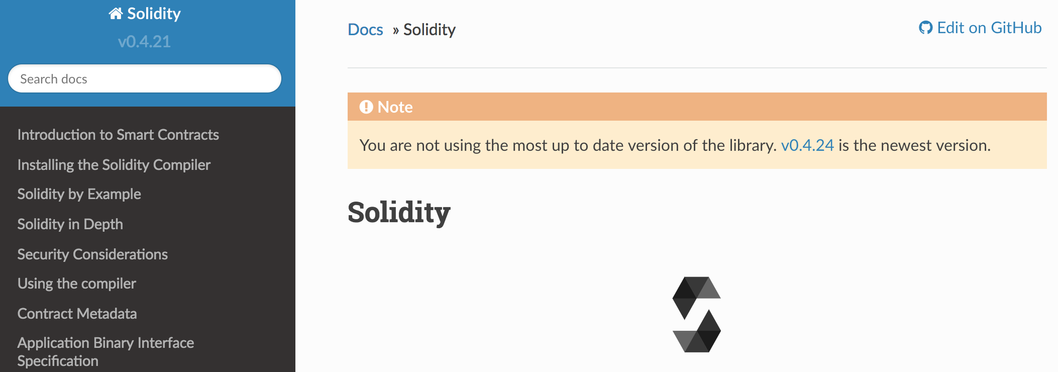 Solidity Documentation